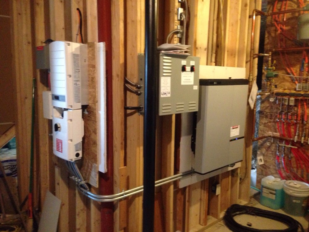 Whole-home battery backup system installed by B-Well Electric