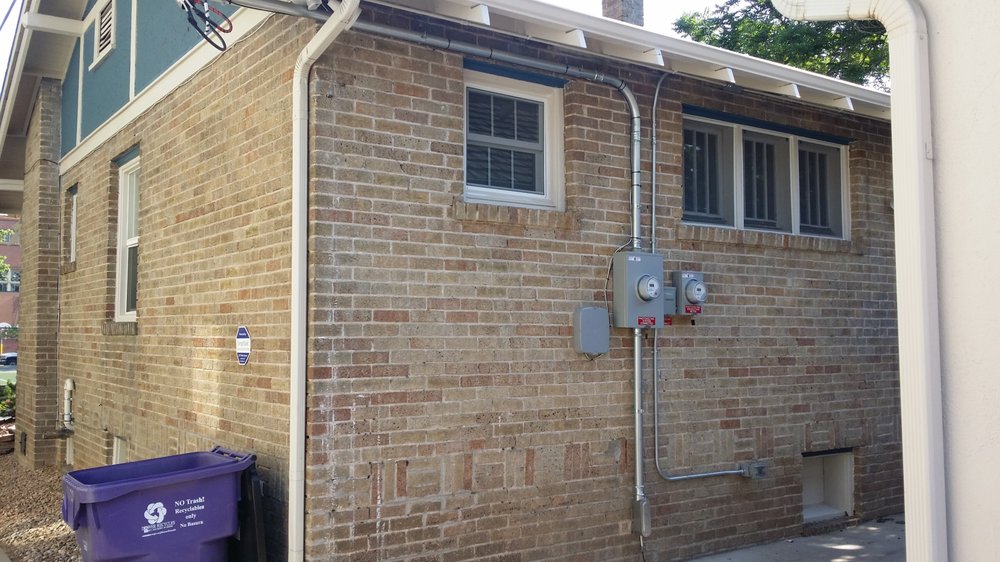 Dual-meter electrical service entrance by B-Well Electric