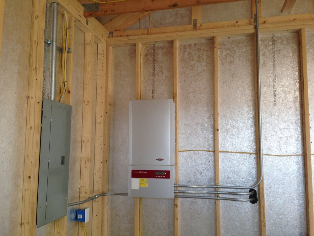 Solar inverter installation by B-Well Electric